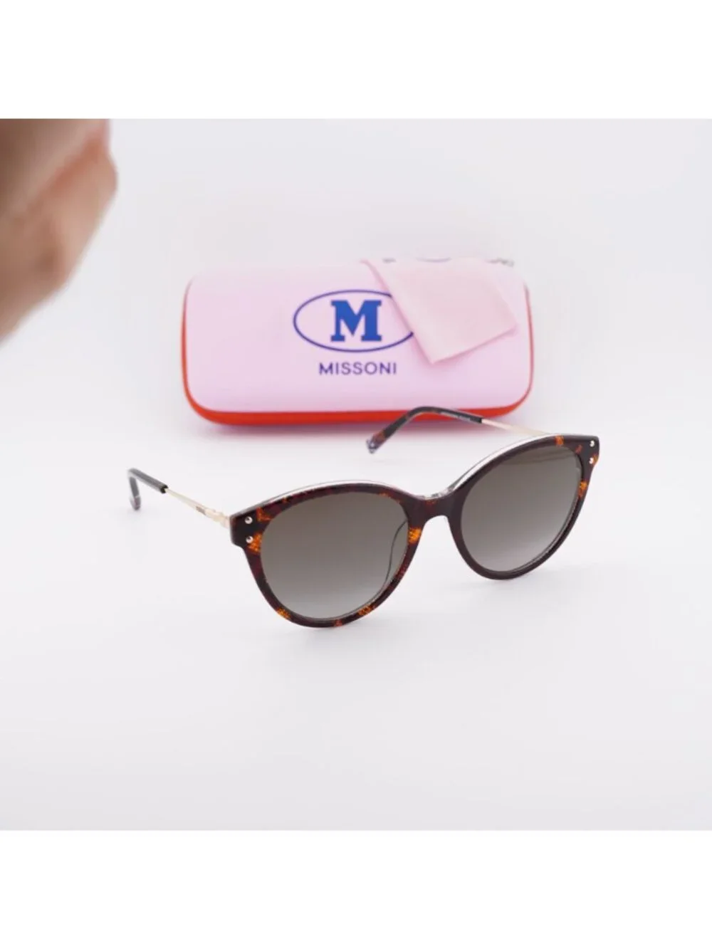 Missoni MIS 0034/S 0KB7 9O Cat Eye Sunglasses - Havana / Gold / Brown